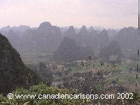 Limestone formations near Moon Hill