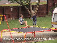 Chloe and Mark on tramp